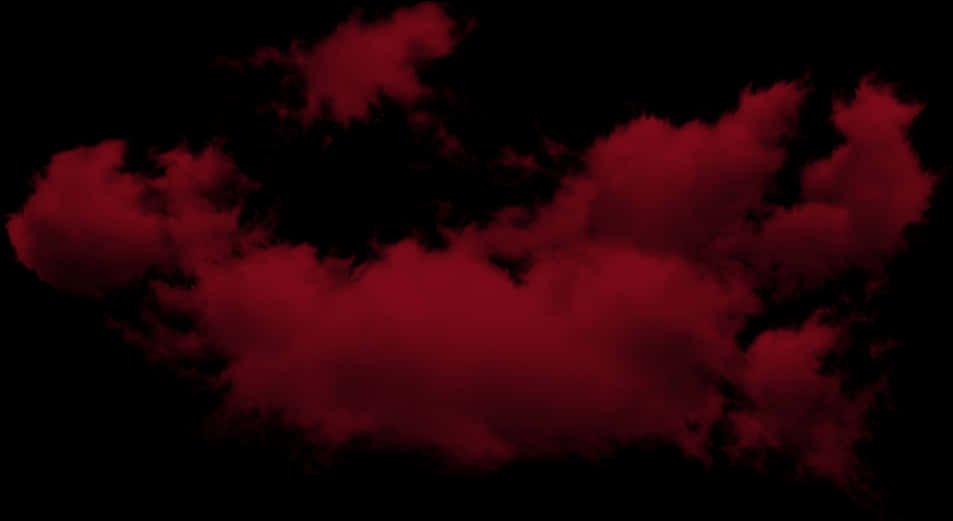 Crimson Clouds Abstract PNG