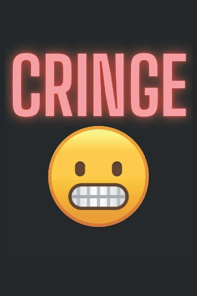 Cringe Emoji Graphic Wallpaper