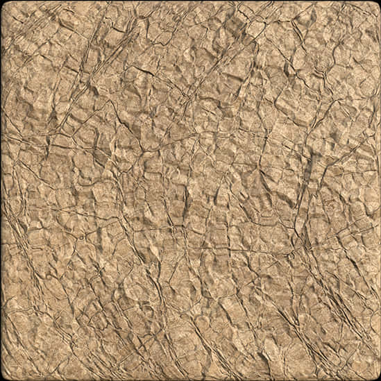 Crinkled Brown Paper Texture PNG