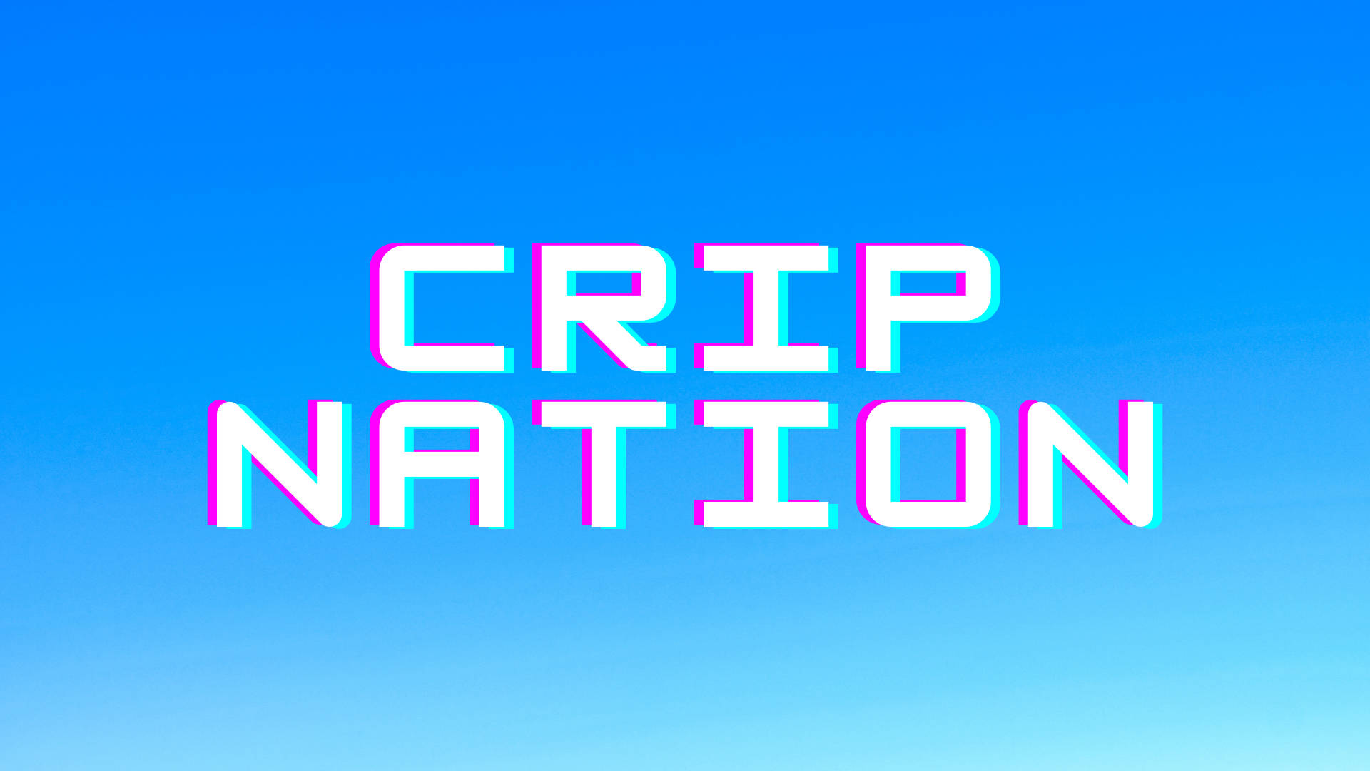 Crip Nation Retro Wave Poster Wallpaper