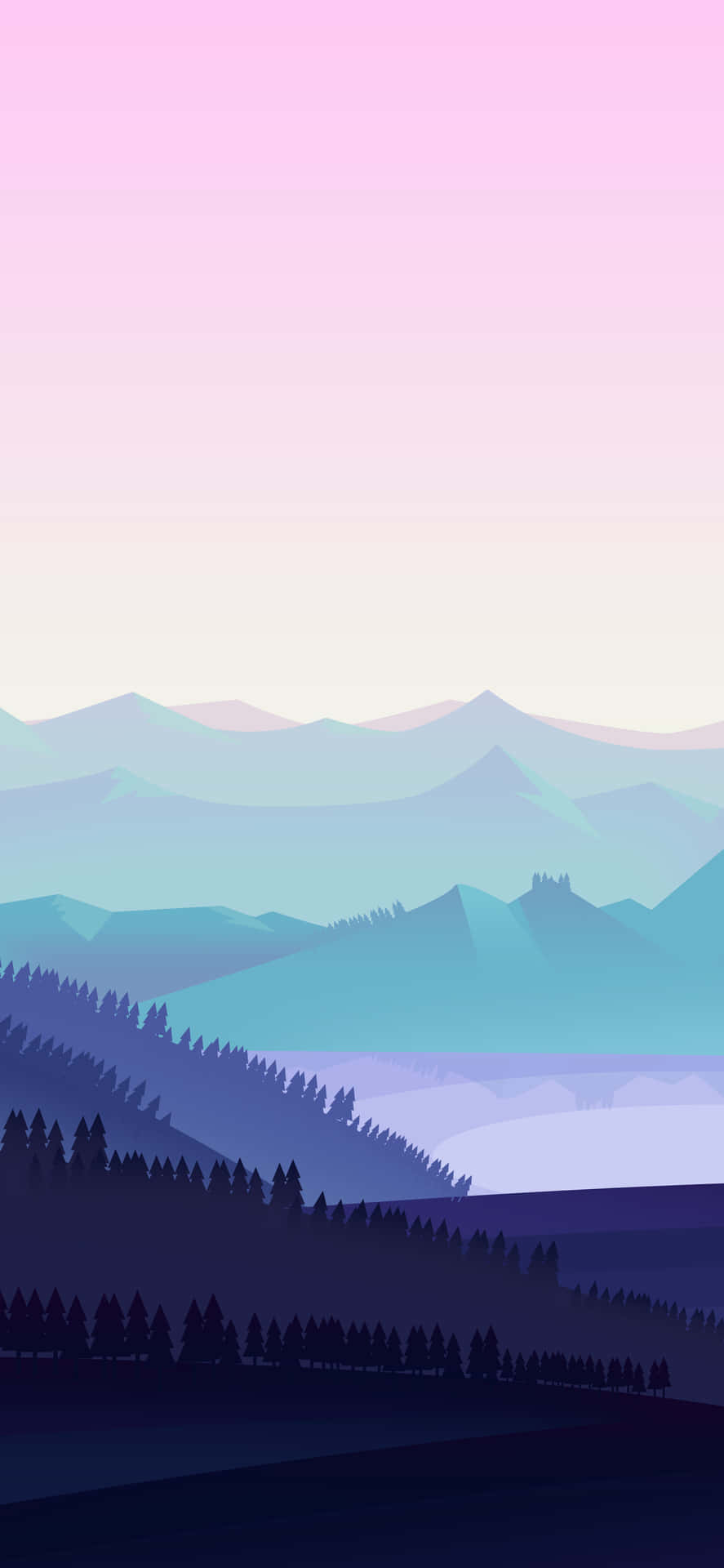 Crisp Mountains Digital Art [wallpaper] Wallpaper
