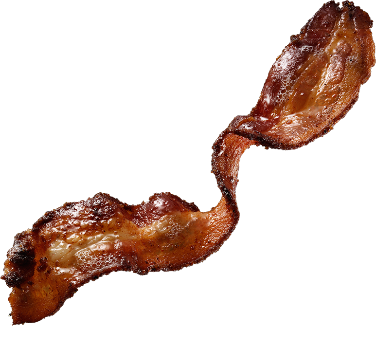 Crispy Bacon Slice Isolated PNG