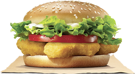 Crispy Chicken Burger PNG