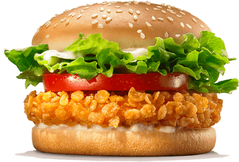 Crispy Chicken Burger PNG