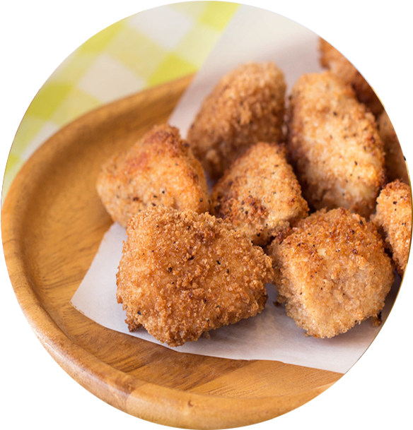 Crispy Chicken Nuggetson Plate PNG