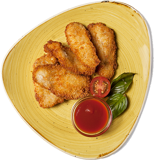 Crispy Chicken Nuggetswith Dipping Sauce PNG