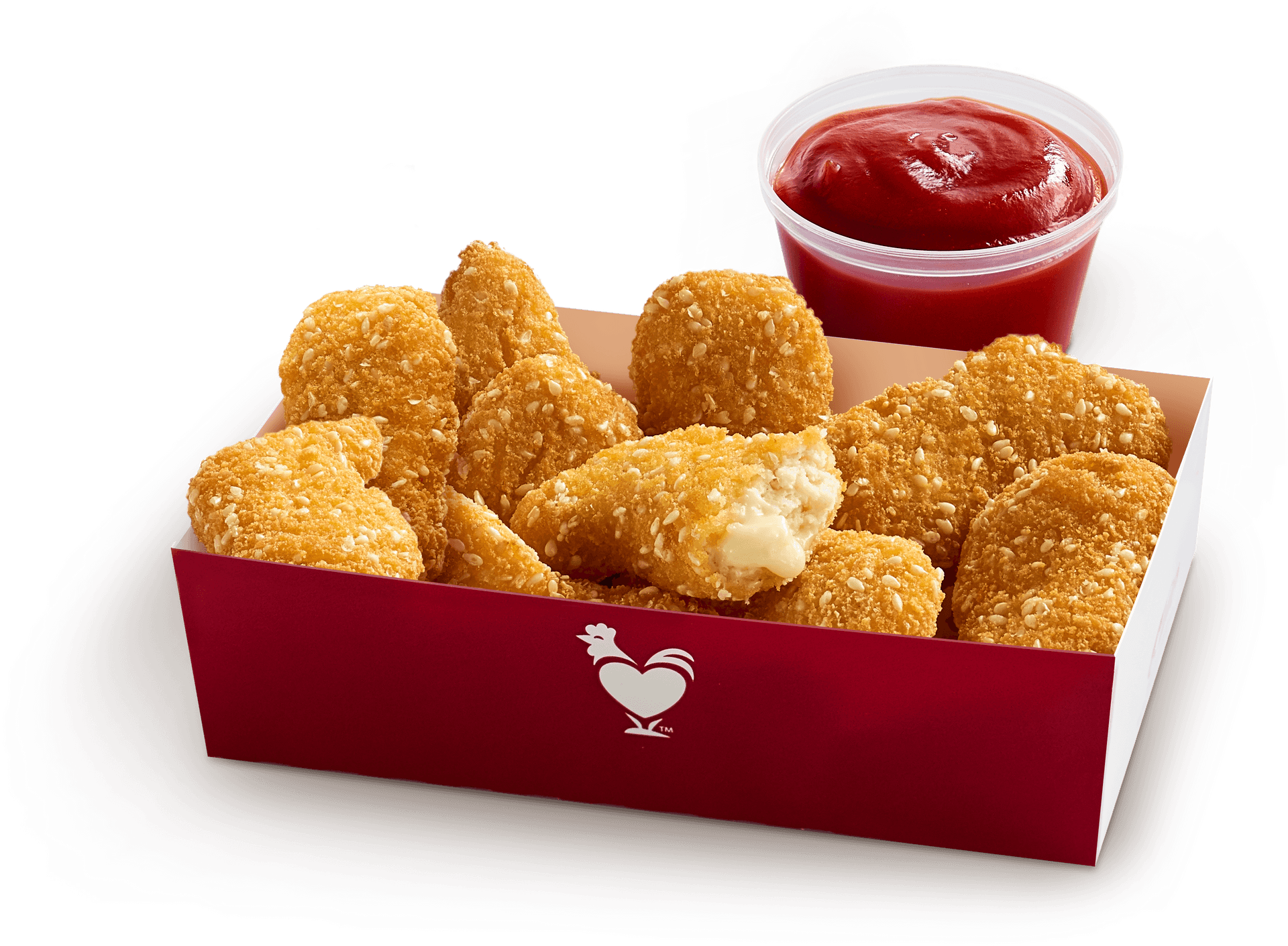 Crispy Chicken Nuggetswith Ketchup PNG