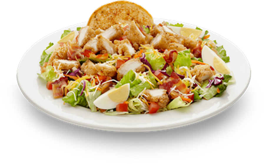 Crispy Chicken Salad Dish PNG