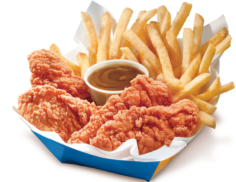 Crispy Chicken Tenders Fries Combo PNG