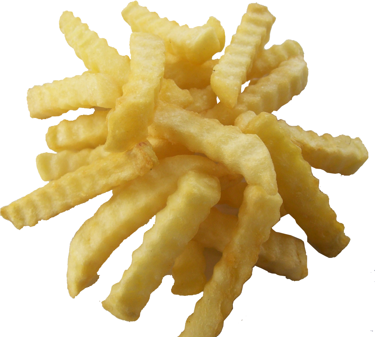 Crispy Crinkle Cut Fries PNG