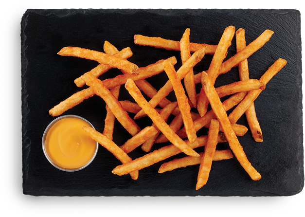 Crispy French Frieswith Dipping Sauce PNG