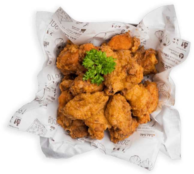 Crispy Fried Chicken Basket PNG