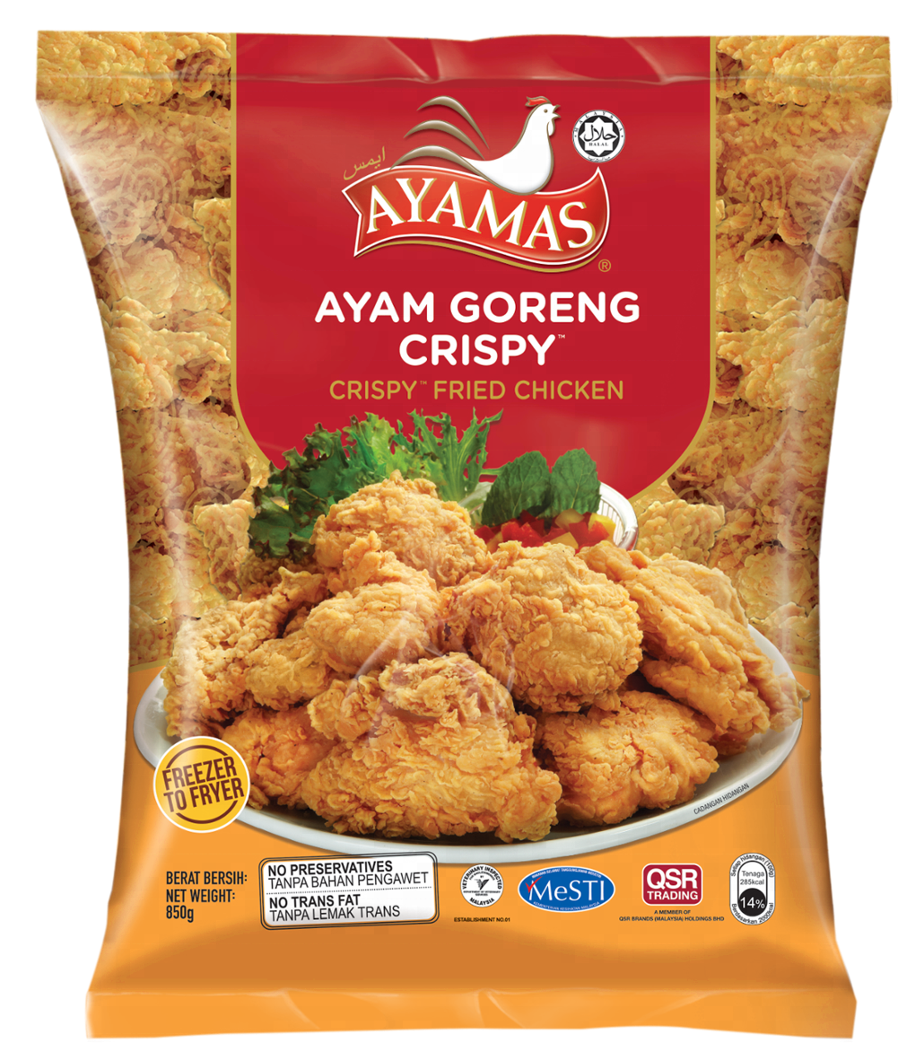 Crispy Fried Chicken Packaging Ayamas PNG