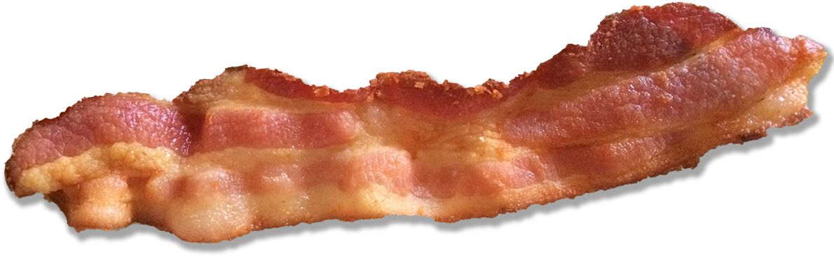 Crispy Single Slice Bacon PNG