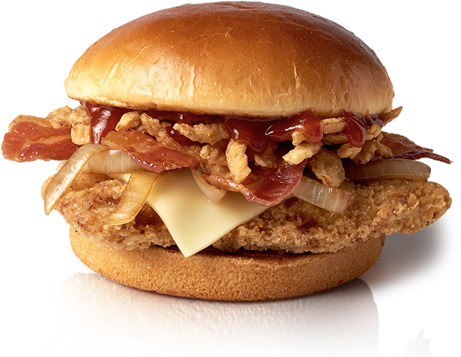 Crispy_ Chicken_ Bacon_ Cheeseburger PNG