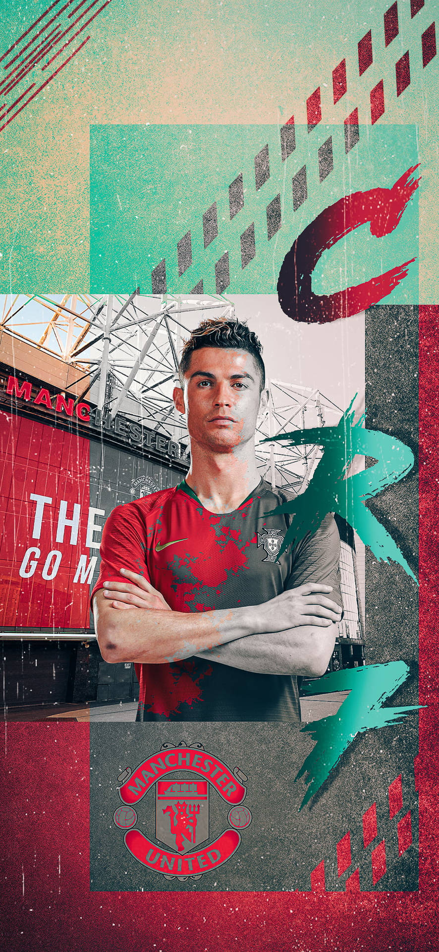 Cristiano Manchester United Mobile Wallpaper