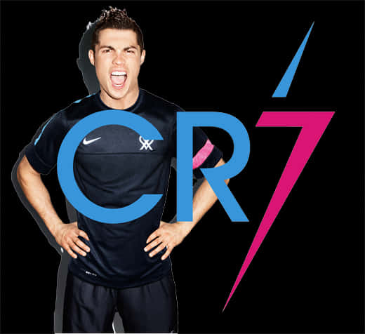 Cristiano Ronaldo C R7 Brand Pose PNG