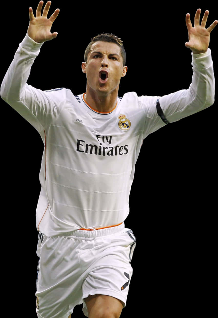 Cristiano Ronaldo Celebration Real Madrid PNG