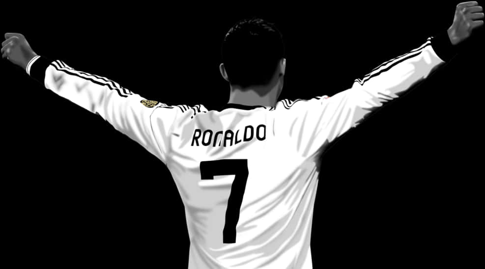 Cristiano Ronaldo Celebration Silhouette PNG