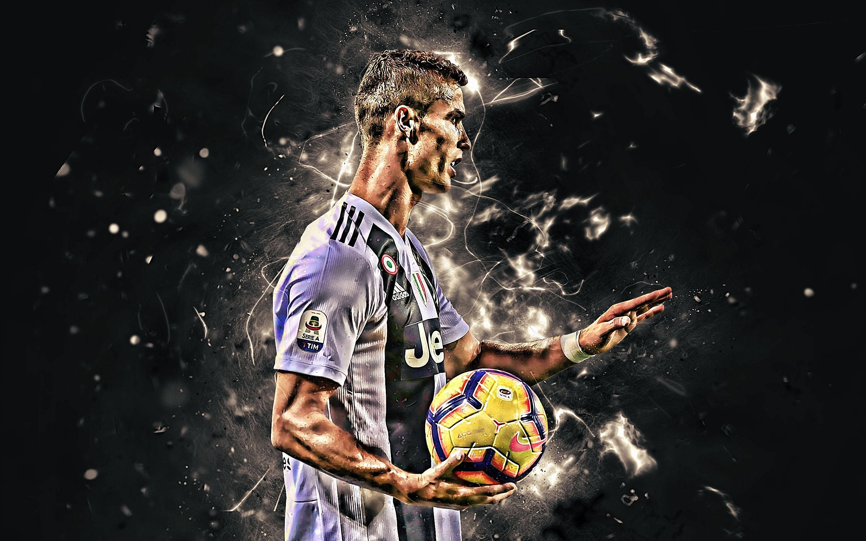 Cristiano Ronaldo Cool Side Angle Digital Art Wallpaper
