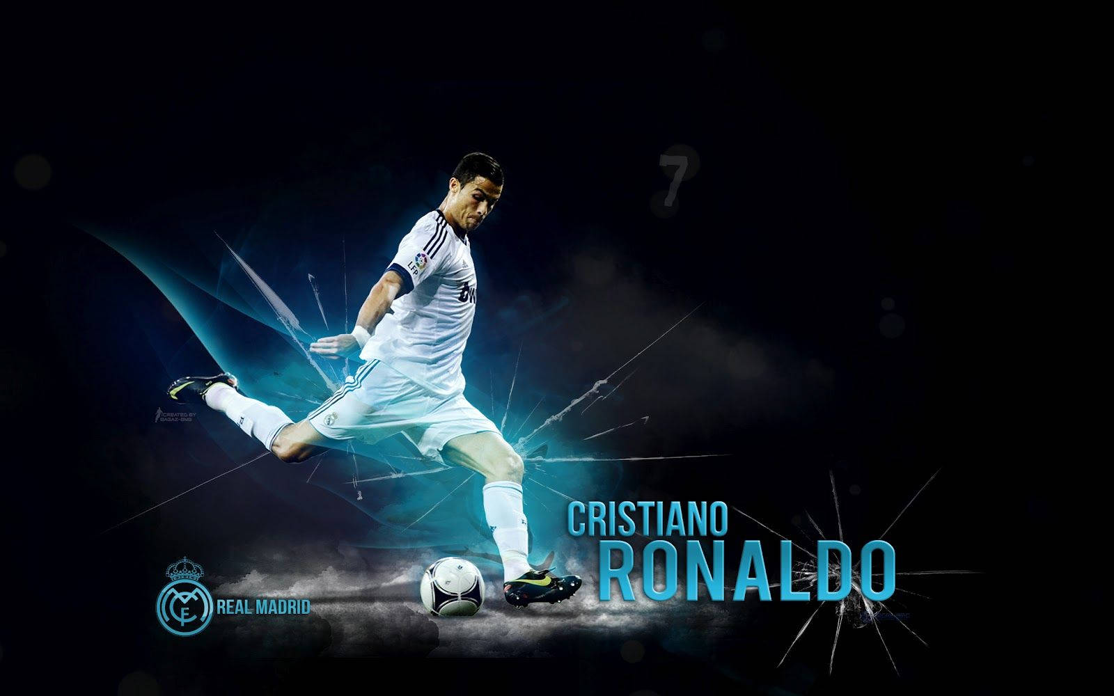 Cristiano Ronaldo Cool Stil Optagelse Kunst Tapet Wallpaper