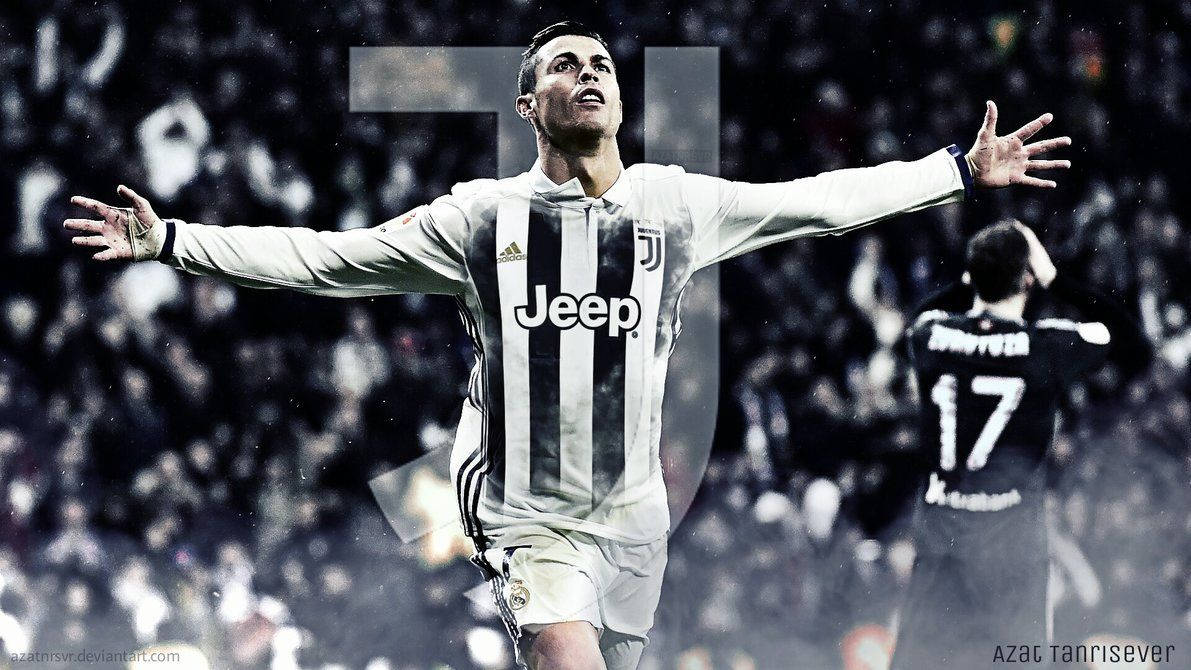 Cristiano Ronaldo shows off his new Juventus kit Wallpaper