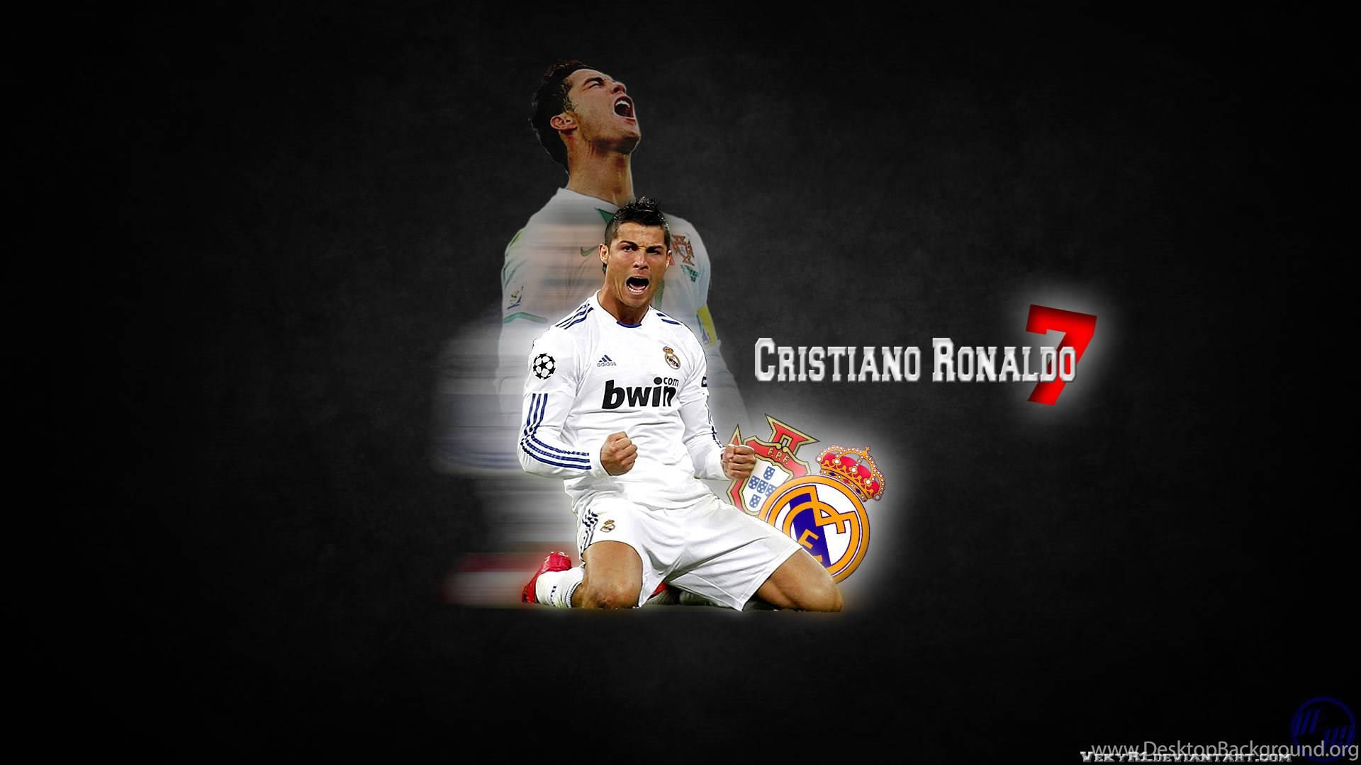 Cristiano Ronaldo sporting the beautiful Portugal jersey Wallpaper