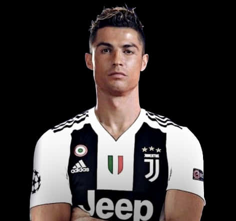 Cristiano Ronaldo Juventus Portrait PNG