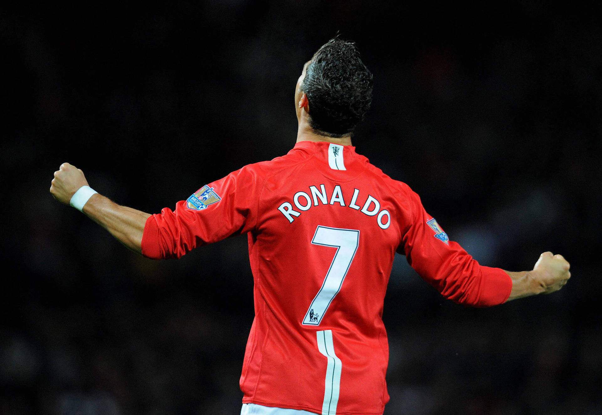 Cristiano Ronaldo Manchester United Back Shot