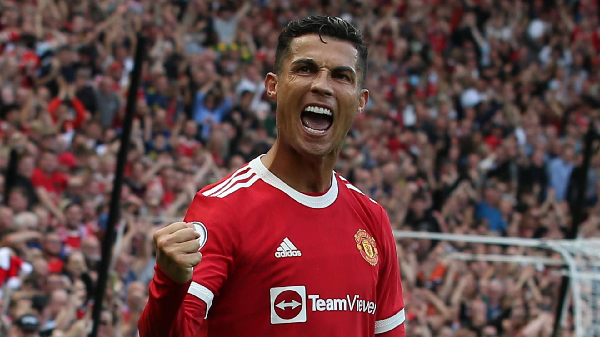 Cristiano Ronaldo Manchester United Goal Pose Wallpaper