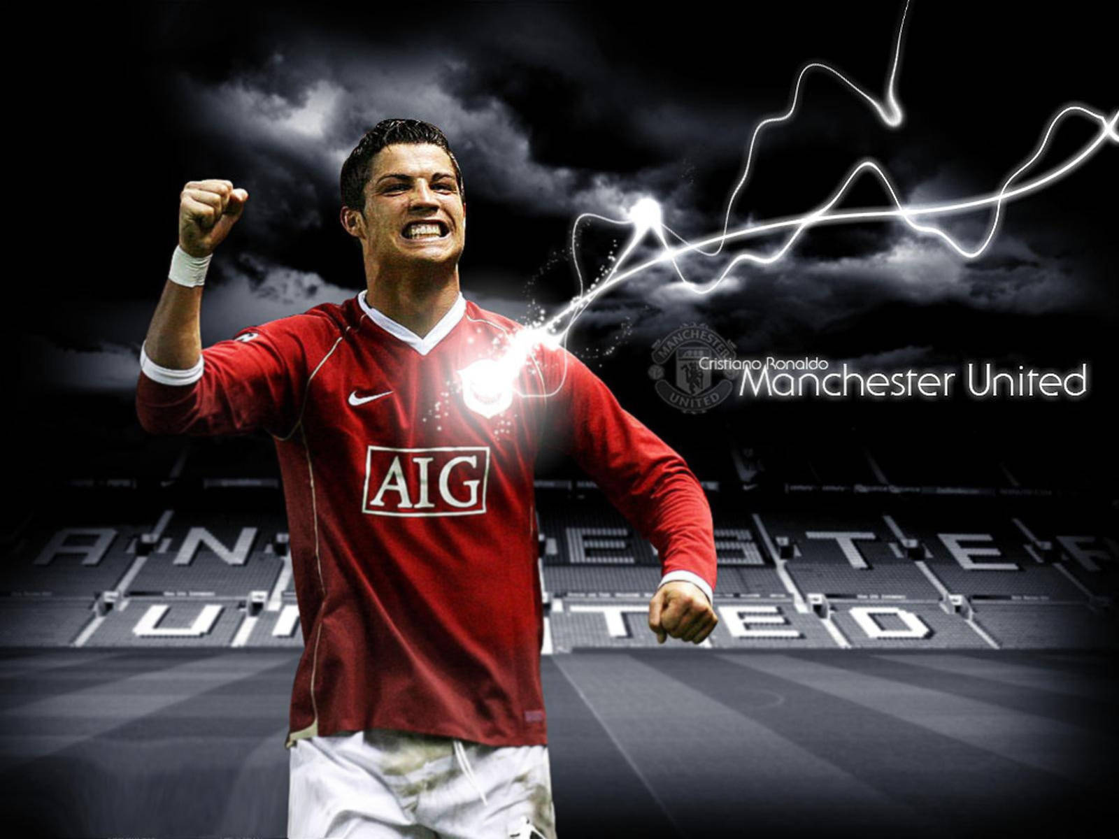 Cristiano Ronaldo Manchester United Poster Wallpaper