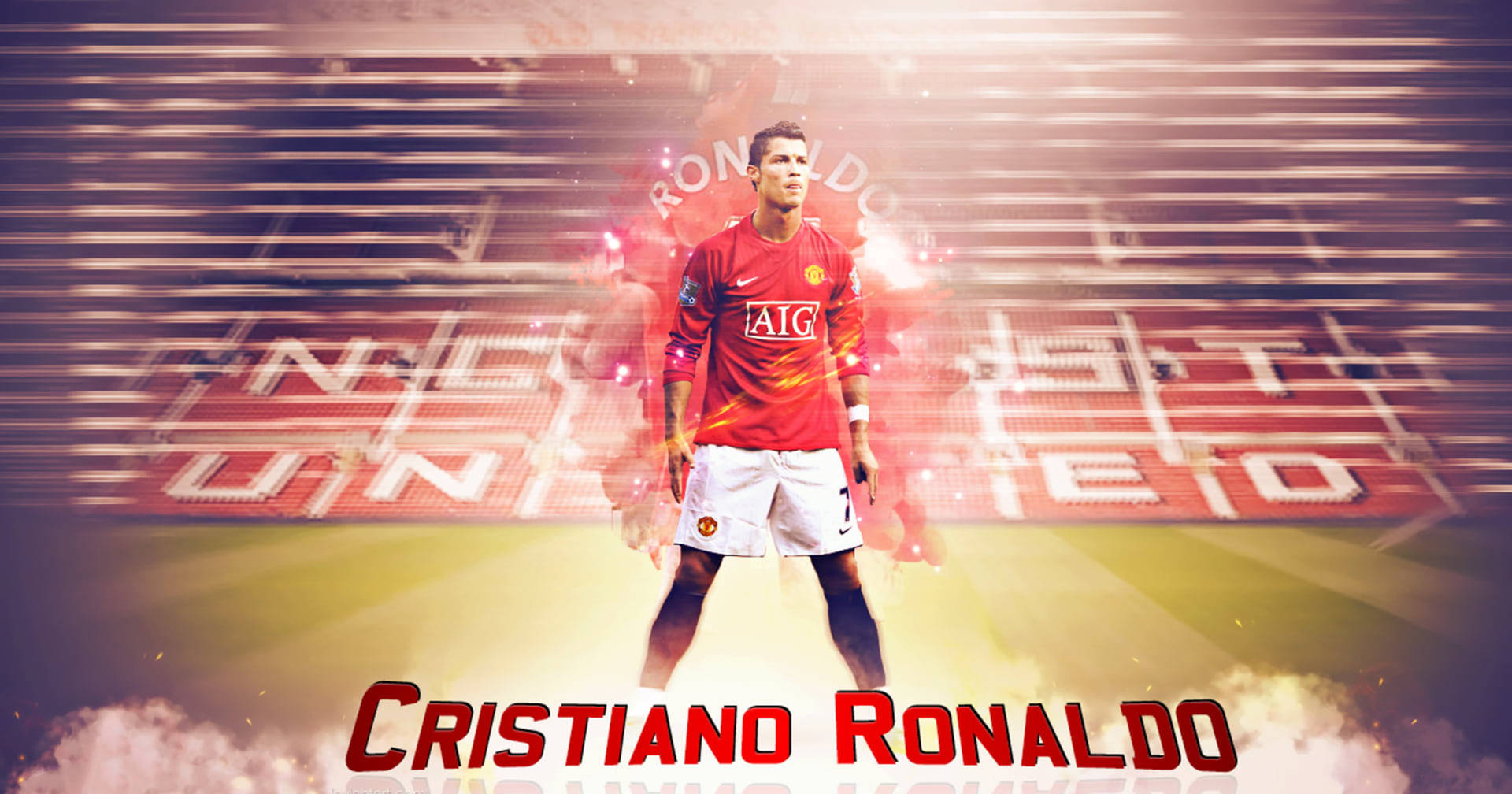 Cristiano Ronaldo Manchester United Stadion Wallpaper
