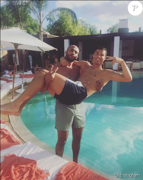 Cristiano Ronaldo Poolside Fun PNG