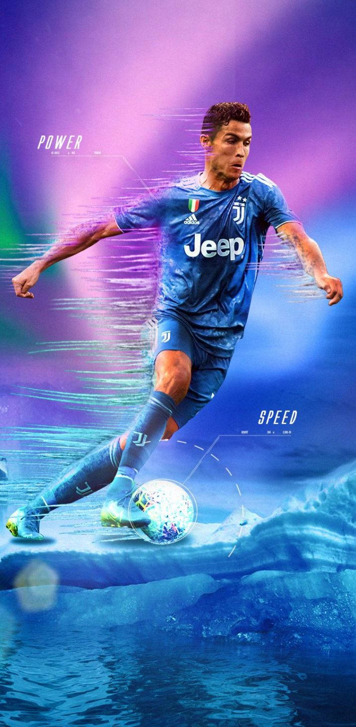 Cristiano Ronaldo Portugal Blue Juventus Wallpaper