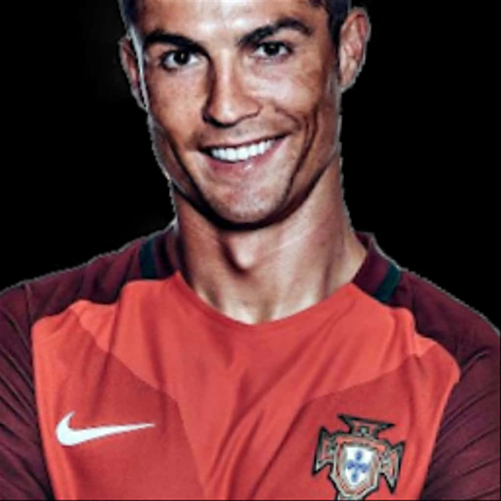 Cristiano Ronaldo Portugal Jersey Smile PNG
