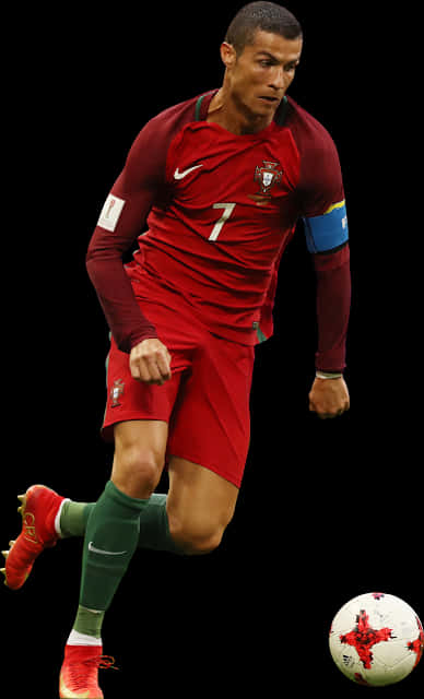 Cristiano Ronaldo Portugal Kit Dribbling PNG