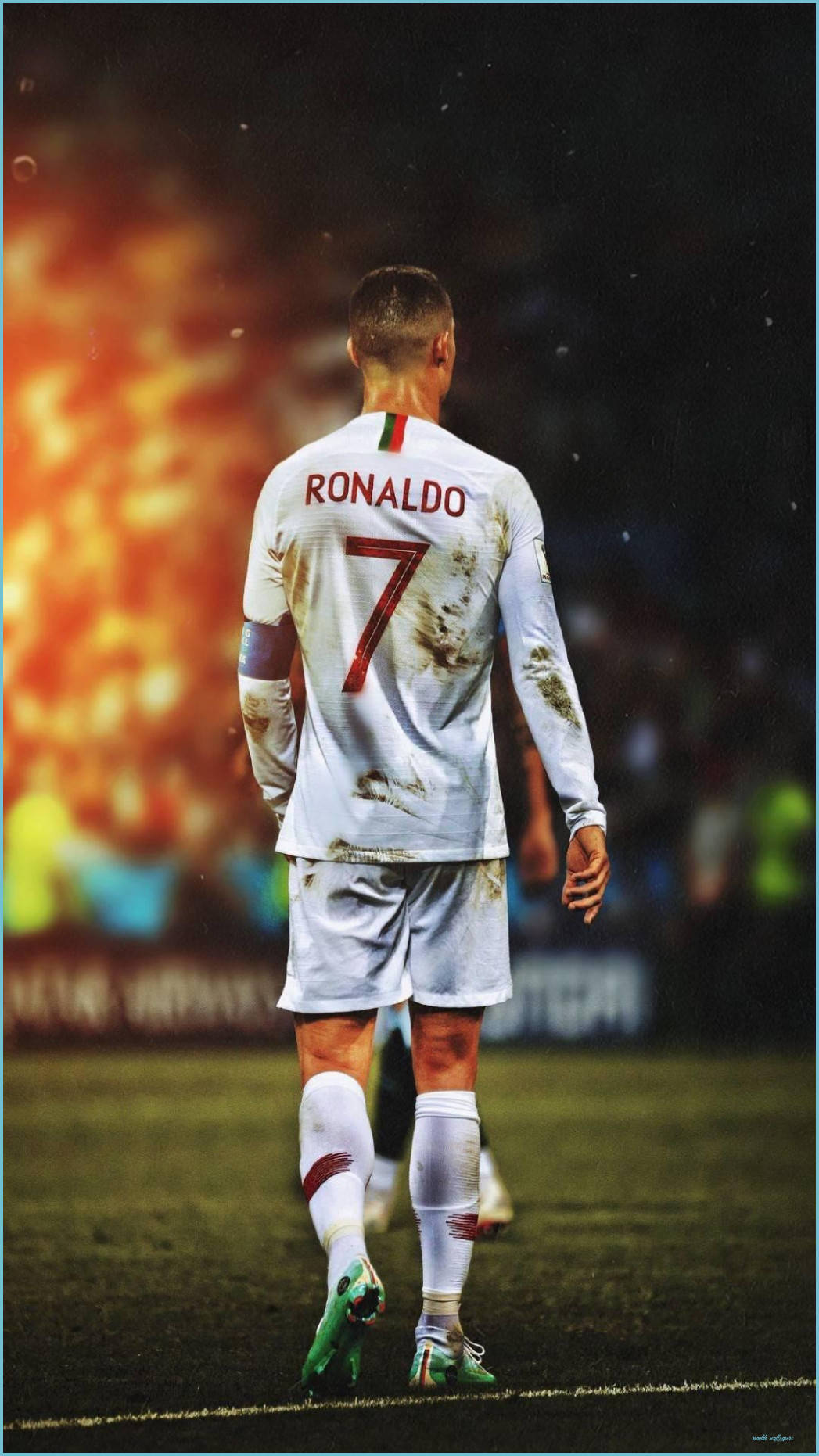 Download Cristiano Ronaldo Portugal Walking Dirty Clothes Wallpaper |  