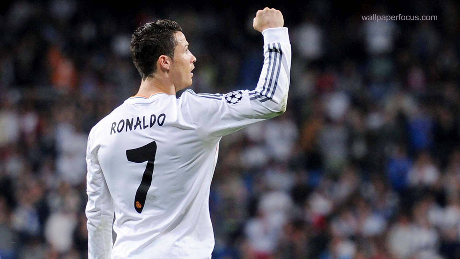 Cristiano Ronaldo celebrates a goal. Wallpaper