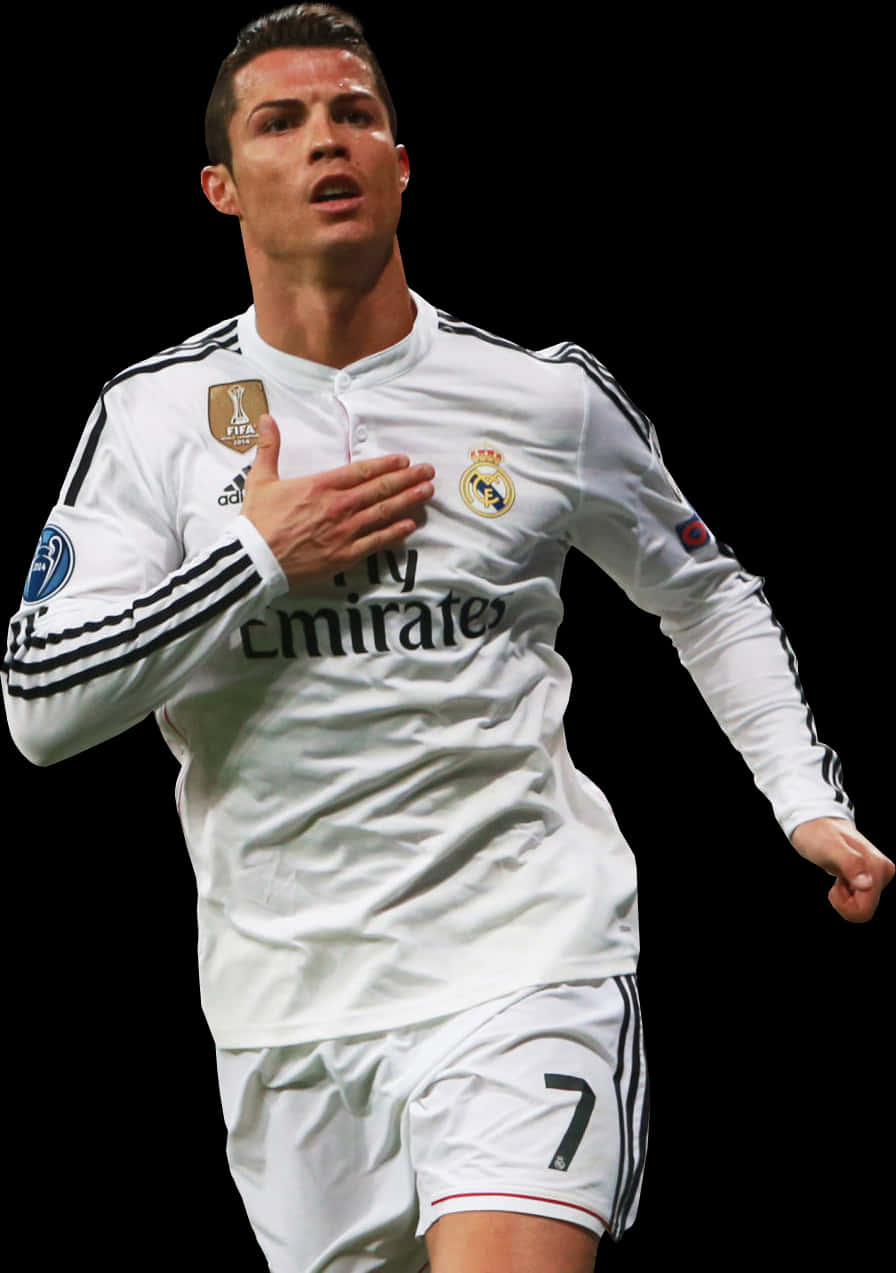 Download Cristiano Ronaldo Real Madrid Action Shot | Wallpapers.com