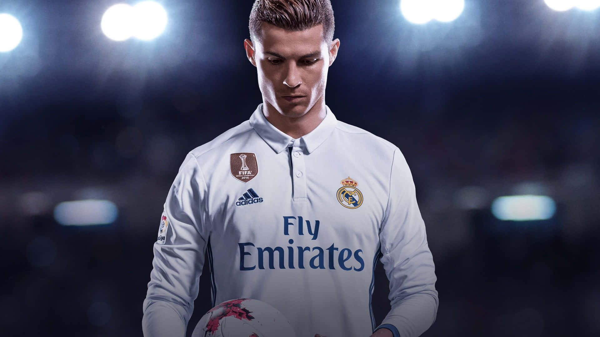 Cristiano Ronaldo, en mester i spillet fodbold. Wallpaper