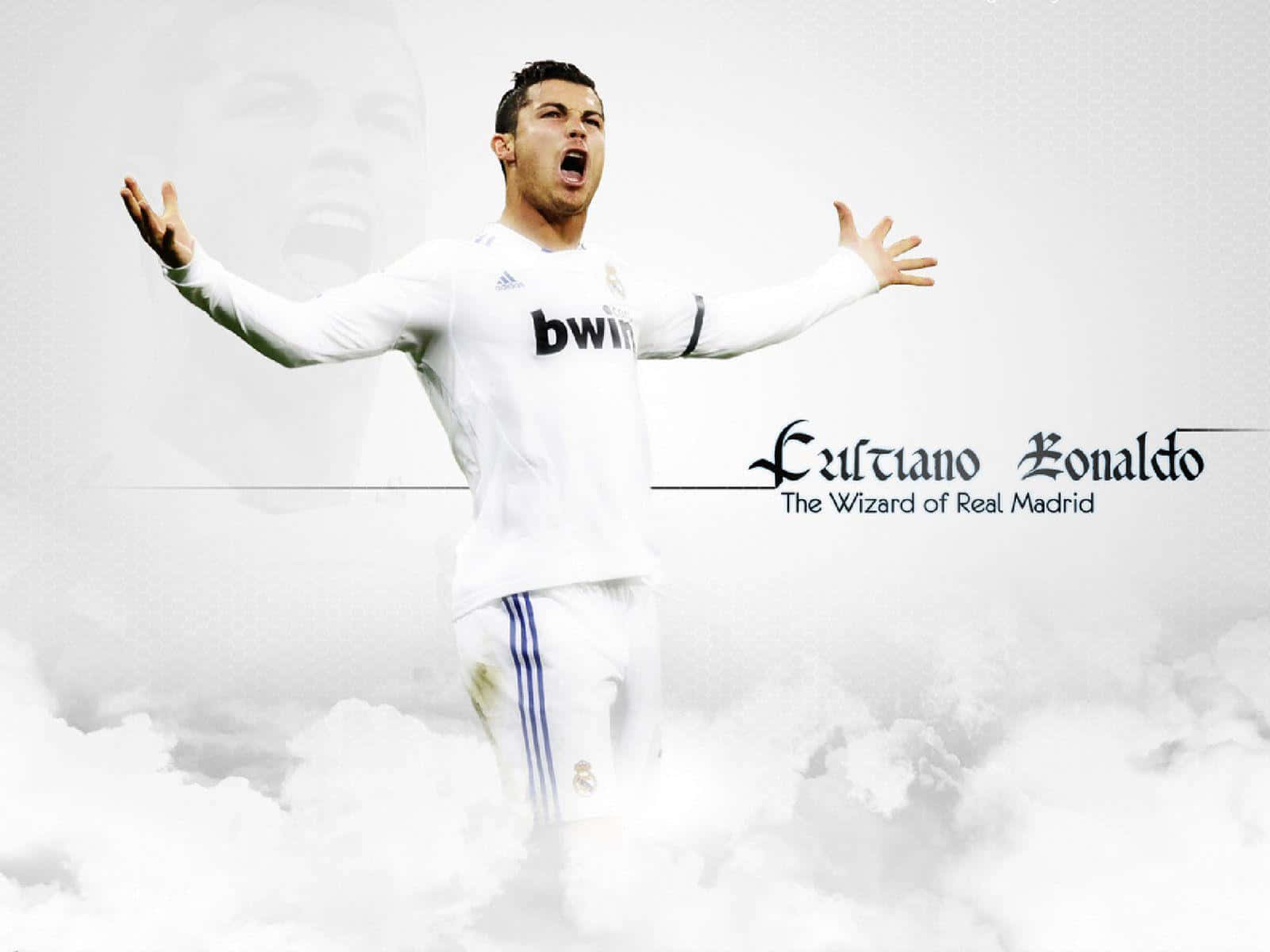 Cristiano Ronaldo viser sin fodboldstyrke Wallpaper