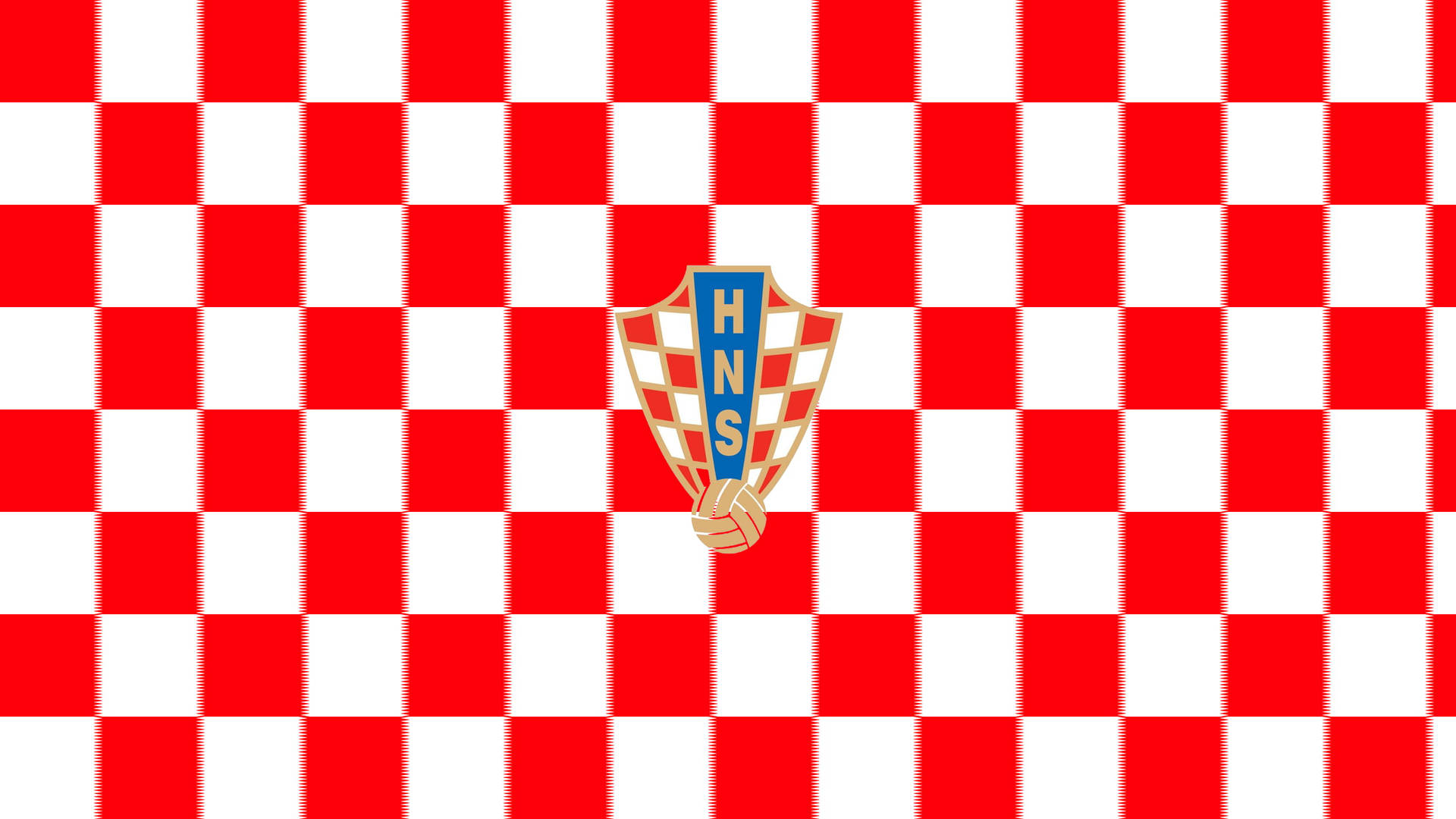 Croatia National Football Team Checkered Red Aesthetic Wallpaper