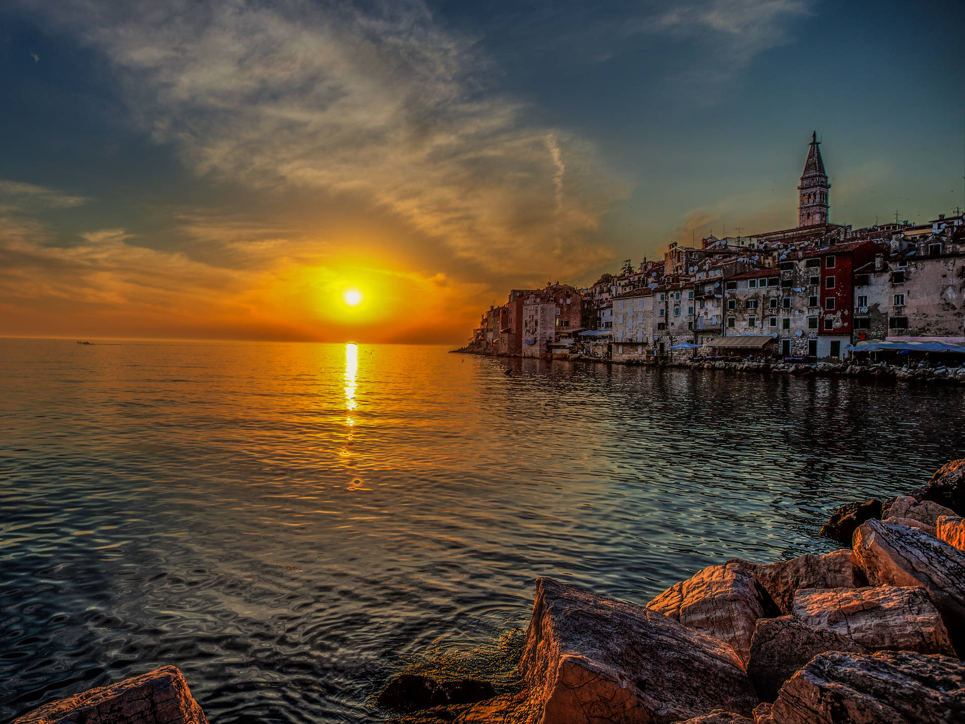 Croatia Sunset View Wallpaper