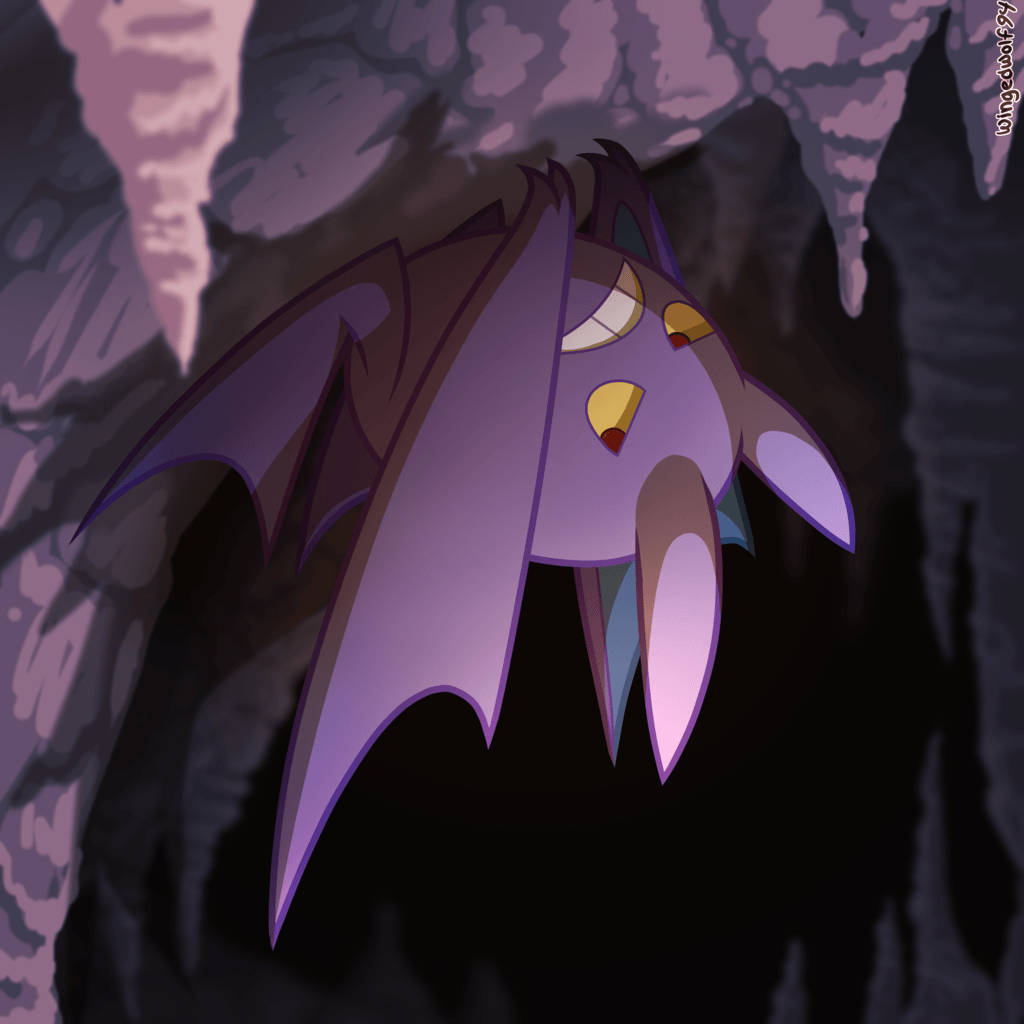 Crobat Pokemon In Cave Wallpaper