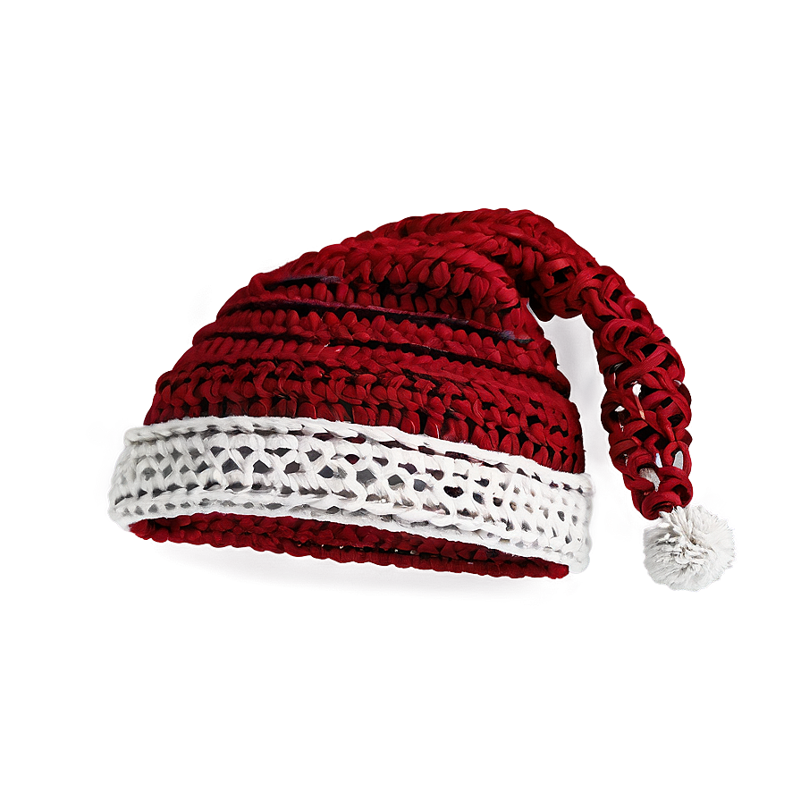 Crochet Christmas Hat Png 04292024 PNG