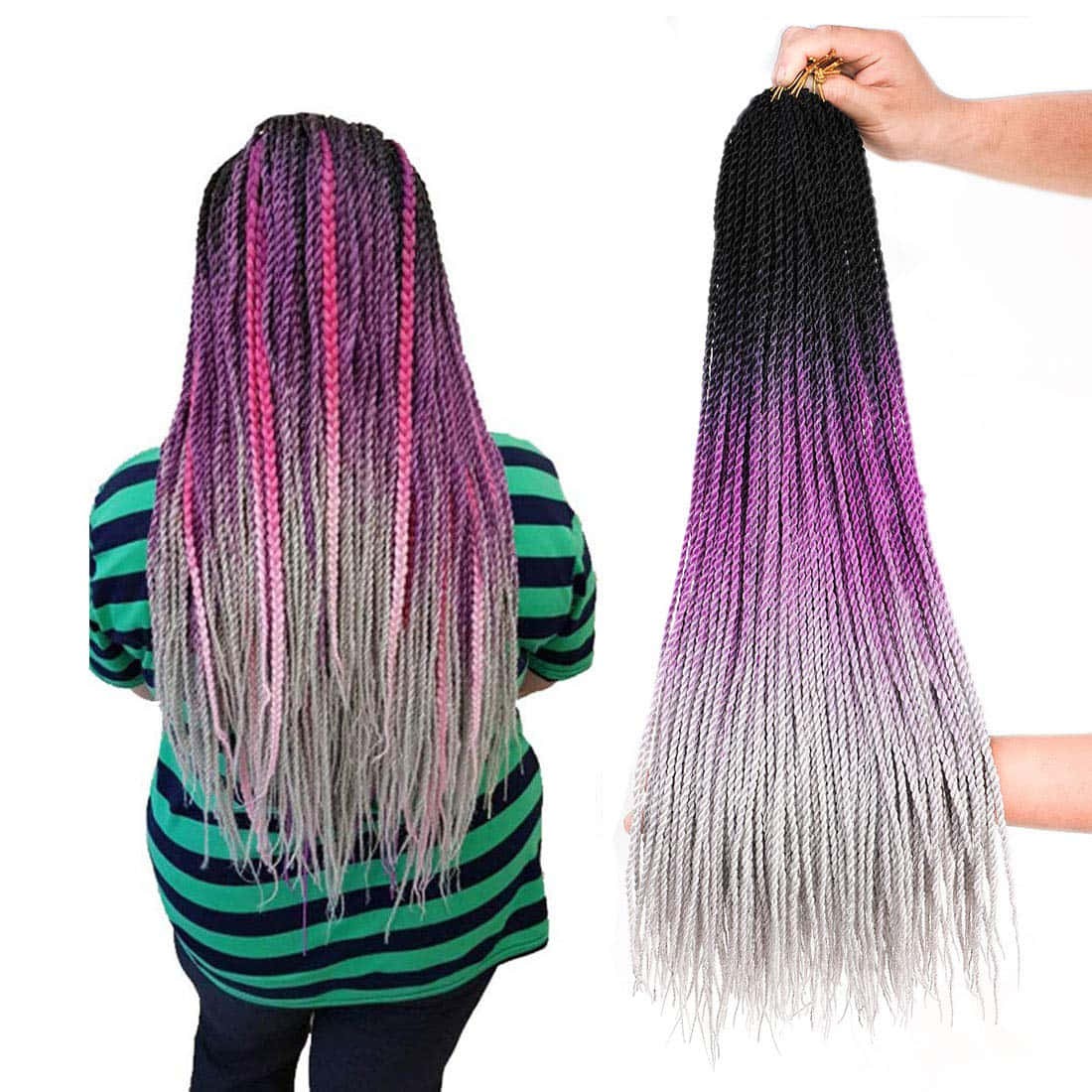 Purple Wig Crochet Hair Styles Picture