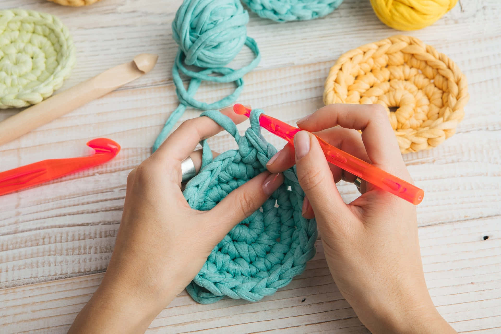 Pastel Stuffed Crochet Picture