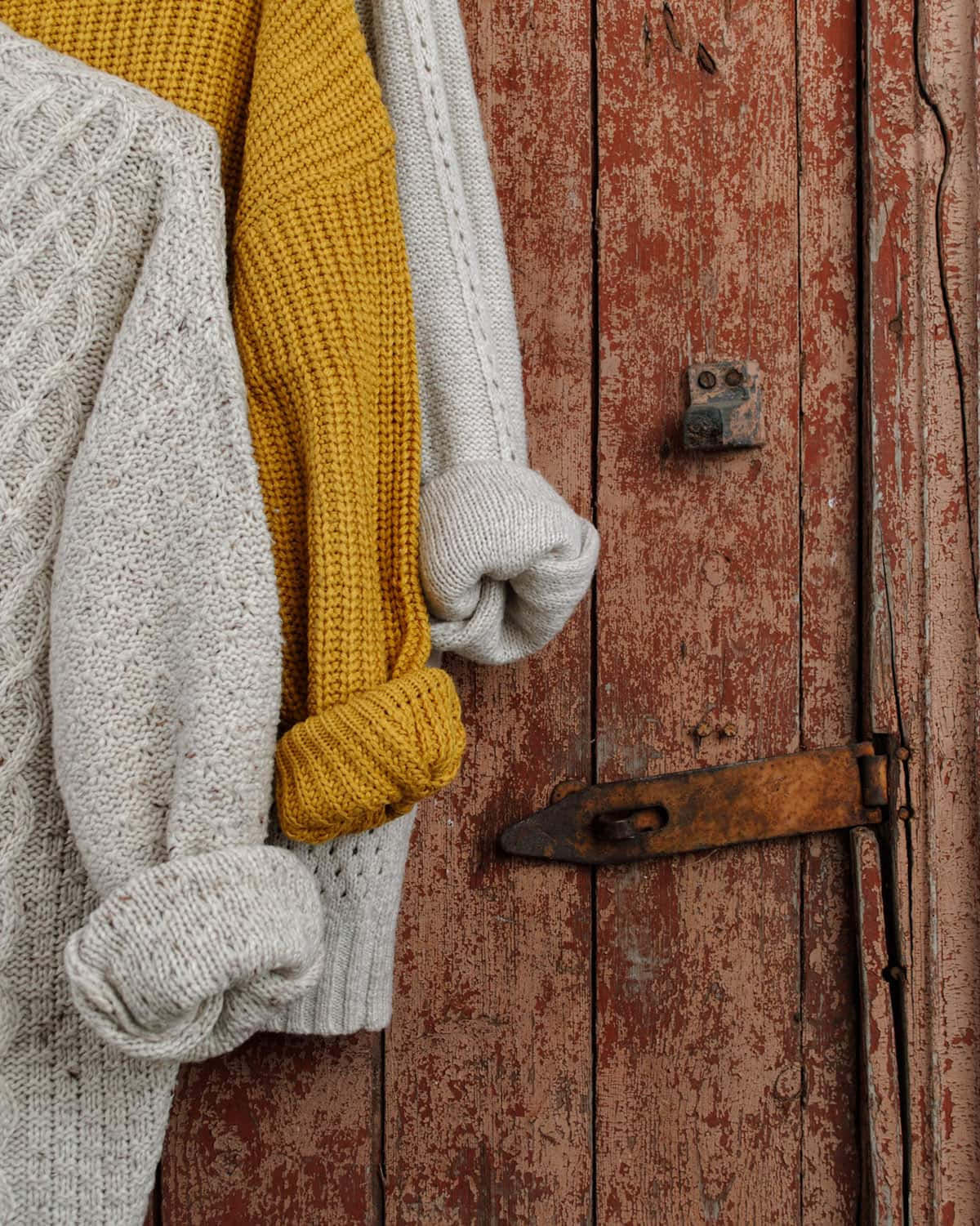 Crocheted Apparel Made Of Knitting Wools Wallpaper