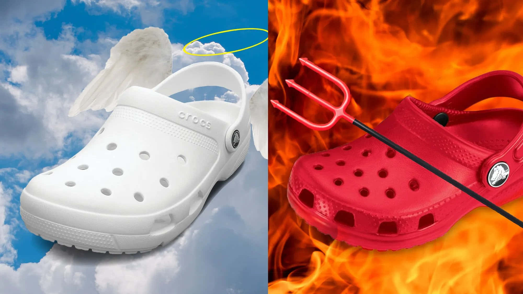 Crocs Shoes In The Fire