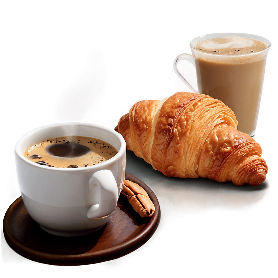 Croissant And Coffee Png Mjb7 PNG